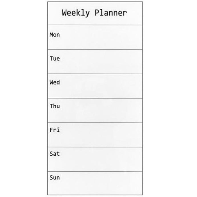 PROWRITE Glass Board Printed Magnetic Weekly Planner